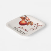 Appley Ever After Herfst Bruiloft Feest Papieren Bordje (Gebogen)