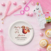 Appley Ever After Herfst Bruiloftsborrel Papieren Bordje (Feest)