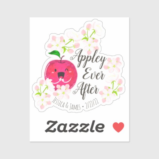 Appley Ever After - Punny Garden Sticker (Vel)