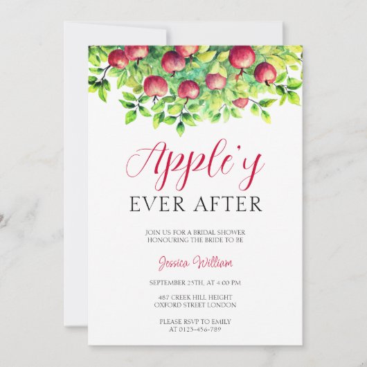 Appley Ever Na Apple Herfst Vrijgezellenfeest Kaart (Voorkant)