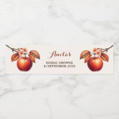 Appley Ever Na Bruiloft Bridal Shower Waterfles Etiket (Enkel label)