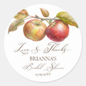 Appley ooit na appel herfst vrijgezellenfeest guns ronde sticker (Voorkant)