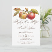 Appley ooit na appel herfst vrijgezellenfeest kaart (Staand voorkant)