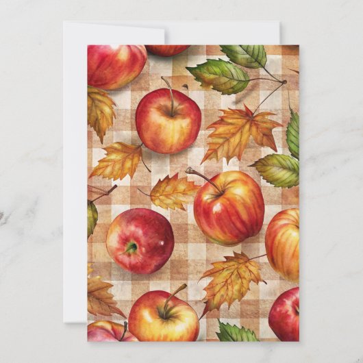 Appley ooit na appel herfst vrijgezellenfeest kaart (Achterkant)