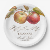 Appley ooit na appel herfst vrijgezellenfeest papieren bordje (Voorkant)