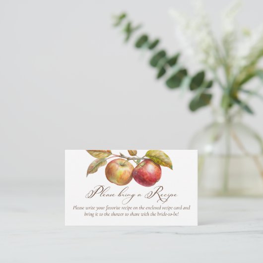 Appley ooit na appel herfst vrijgezellenfeest rece informatiekaartje (Staand voorkant)
