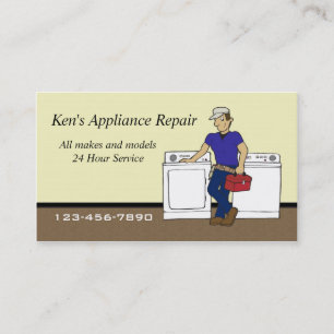 Appliance Repairman-visitekaartje Visitekaartje
