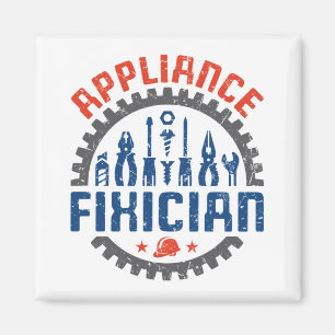 Appliance Reparation Funny Repairman Fixicia Magneet
