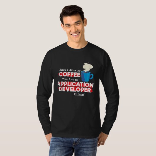Application Developer and Coffee  Tank Top (Voorkant volledig)