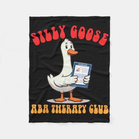 Applied Behavior Analyst A Gekke Goose A Therapy C Fleece Deken (Voorkant)