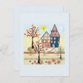 Applique, huizen, dorp kaart (Voorkant / Achterkant)