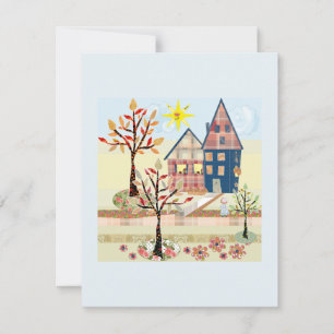 Applique, huizen, dorp kaart