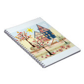 Applique, huizen, dorp notitieboek (Rechterzijde)