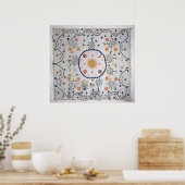 Applique quilt met zon, maan, sterren poster (Keuken)