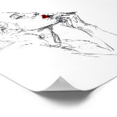 Applying Red Lipstick Poster (Hoek)