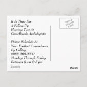 Appoint Reminder Clocks It's Time POSTCARD Briefkaart (Achterkant)