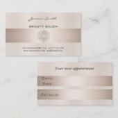 Appointkaart elegant glanzend heldere dandelion afsprakenkaartje (Voorkant / Achterkant)