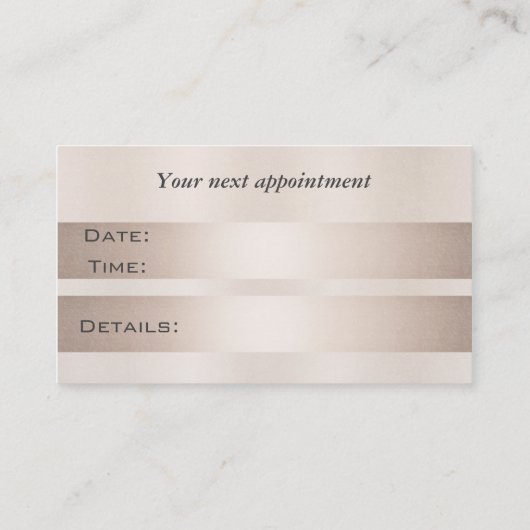 Appointkaart elegant glanzend heldere dandelion afsprakenkaartje (Achterkant)