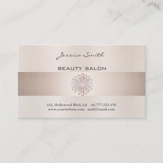 Appointkaart elegant glanzend heldere dandelion afsprakenkaartje (Voorkant)