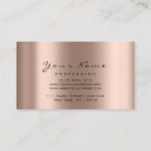 Appointkaart Makeup Artist Blush Roos Lashes Afsprakenkaartje (Achterkant)