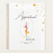 Appointment Book Beauty Yoga Spa Salon Gold Stars Planner (Voorkant)
