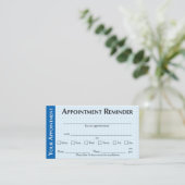Appointment Reminder Cards with Kindness Message Contactkaartje (Staand voorkant)