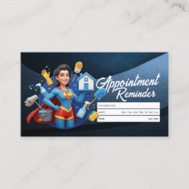 Appointment Reminder House Cleaning Housekeeping Visitekaartje