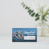 Appointment Reminder House Cleaning Housekeeping Visitekaartje (Staand voorkant)