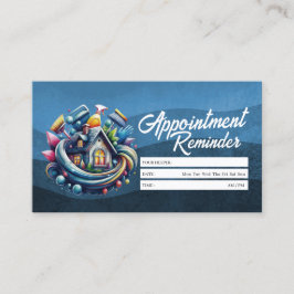 Appointment Reminder House Cleaning Housekeeping Visitekaartje