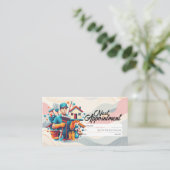 Appointment Reminder House Cleaning Housekeeping Visitekaartje (Staand voorkant)
