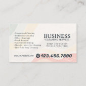 Appointment Reminder House Cleaning Housekeeping Visitekaartje (Achterkant)