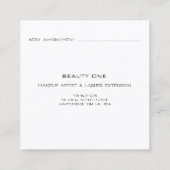 Appointpas Roos Eyelashes Logo Black White Contactkaartje (Achterkant)