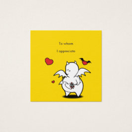 appreciatie Devil message Vierkante Visitekaartjes