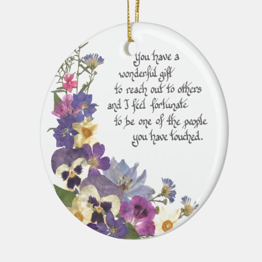 appreciatie keramisch ornament (Links)