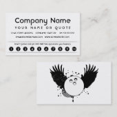 appreciatiekaart voor bowlingklanten klantenkaartje (Voorkant / Achterkant)