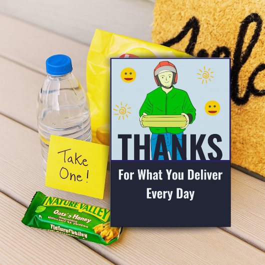 Appreciation Card for Daily Delivery Service Gift Bedankkaart