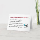 Appreciation Deficiency Syndrome - grappig bedankt (Voorkant)