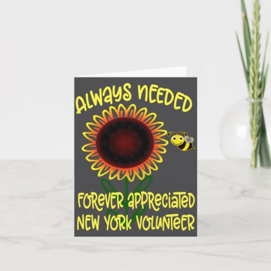 Appreciation New York Always Needed Volunteer Reco Kaart (Voorkant)