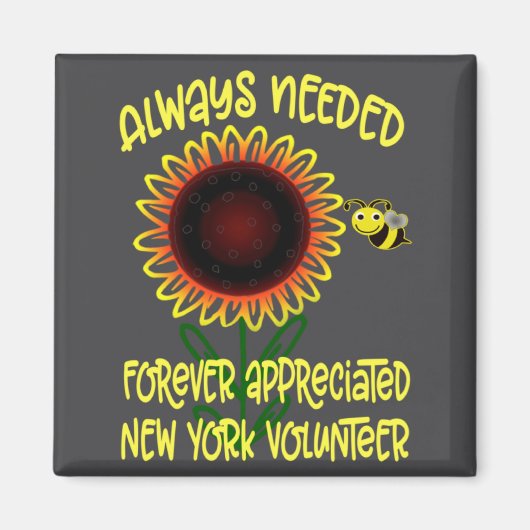 Appreciation New York Always Needed Volunteer Reco Magneet (Voorkant)