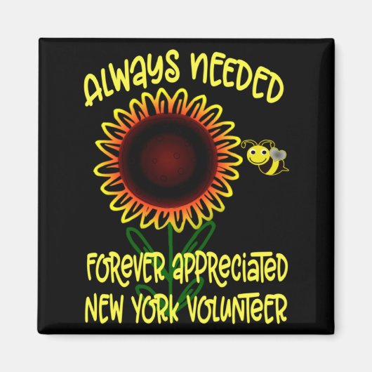 Appreciation New York Always Needed Volunteer Reco Magneet (Voorkant)