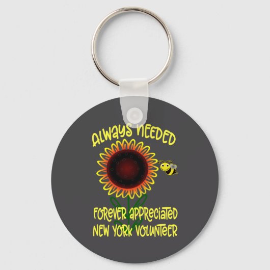 Appreciation New York Always Needed Volunteer Reco Sleutelhanger (Voorkant)