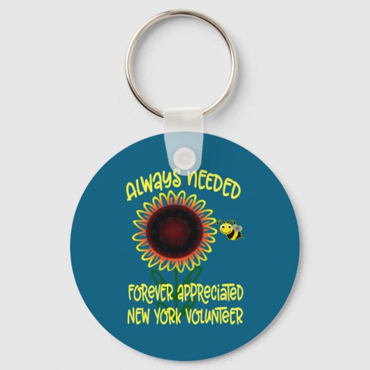 Appreciation New York Always Needed Volunteer Reco Sleutelhanger (Voorkant)