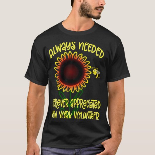 Appreciation New York Always Needed Volunteer Reco T-shirt (Voorkant)