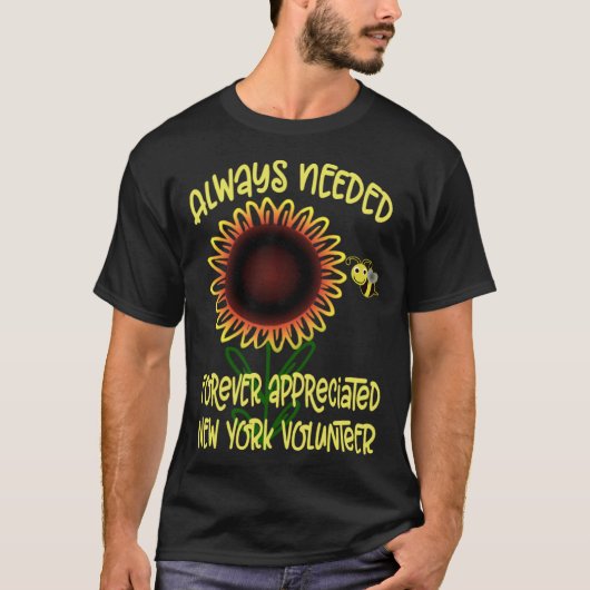 Appreciation New York Always Needed Volunteer Reco T-shirt (Voorkant)