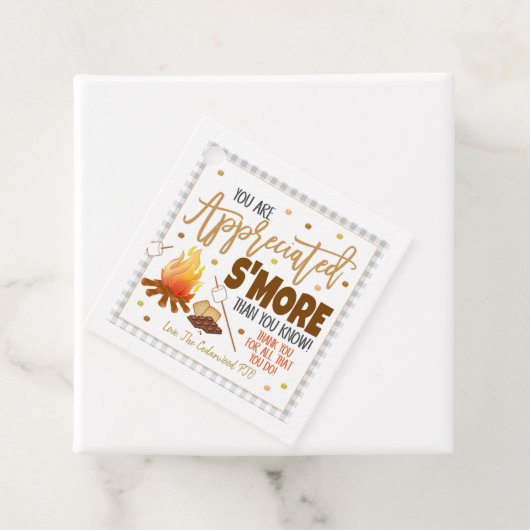 Appreciation S'mores Gift Label (In situ)