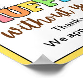 Appreciation Week Sign, Personeel Appreciation Sig Poster (Hoek)