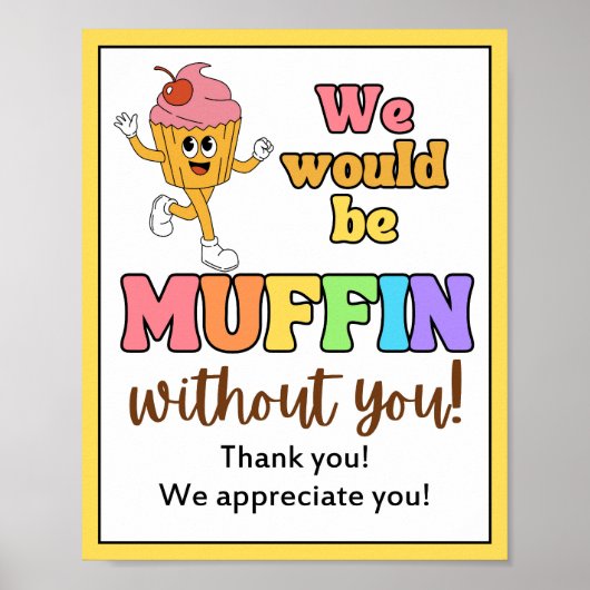 Appreciation Week Sign, Personeel Appreciation Sig Poster (Voorkant)