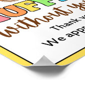 Appreciation Week Sign, Personeel Appreciation Sig Poster (Hoek)