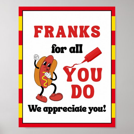 Appreciation Week Sign, Personeel Appreciation Sig Poster (Voorkant)