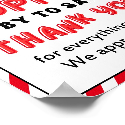 Appreciation Week Sign, Personeel Appreciation Sig Poster (Hoek)